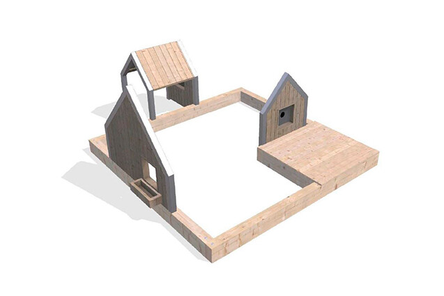 3D rendering af Playhouse - Arthur package 29