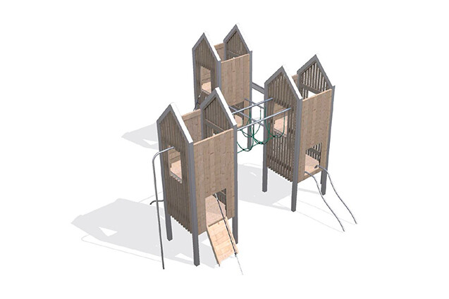 3D rendering af Play tower - Arthur package 45