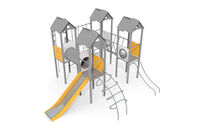 Play tower - Active quadruple tower climbing system