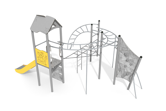 Play tower - Active single tower climbing system