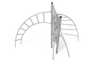 Climbing structure - Active climbing wall with ladders