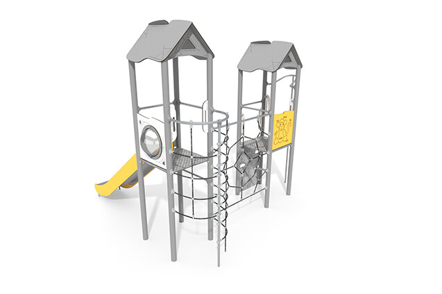 Play tower - Active double tower climbing net