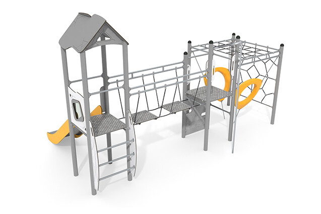 Play tower - Active double tower climbing system