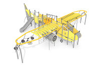 Active aeroplane with slide