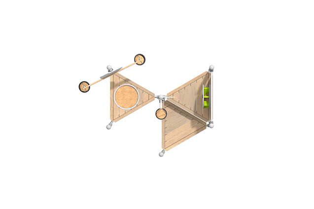 Sandbox - sand play system with hoist and sand mill