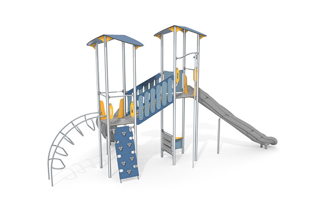 Play tower - Aquarius INOX double tower