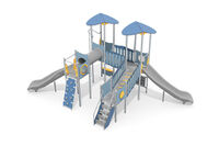 Play tower - Aquarius INOX quadruple tower slides