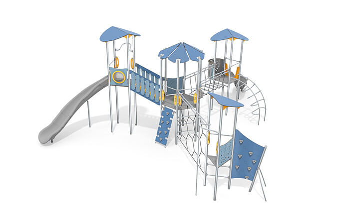 Play tower - Aquarius INOX quadruple tower climbing system