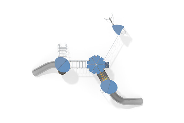 Play tower - Aquarius INOX quadruple tower climbing system