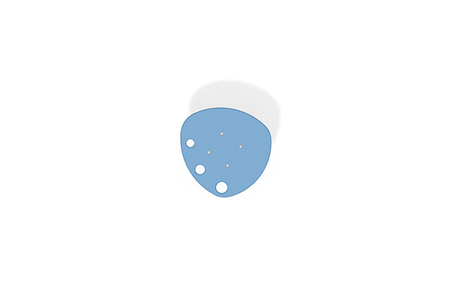 Sandbox – sand play table with holes blue
