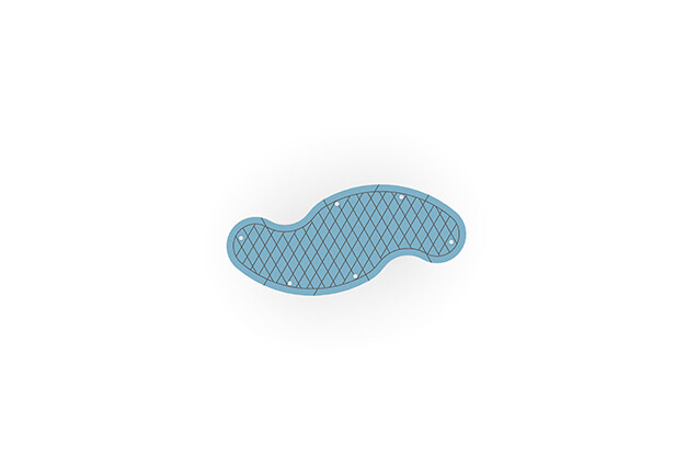 Seesaw – spring platform blue l 103 cm