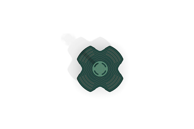 Seesaw - standing rocker four seats green