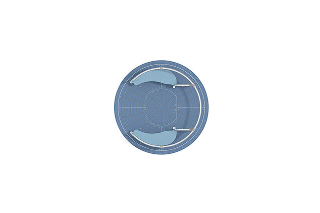 Carousel - for 1 wheelchair blue Ø174 cm