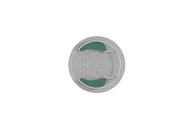 Carousel - for 1 wheelchair green Ø174 cm