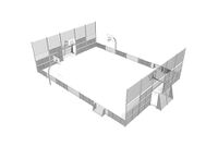 Multi-sport court - Sport Arena 1, 20.76 x 14.56 m grey