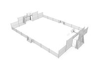 Multi-sport court - Sport Arena 2, 20.76 x 14.20 m grey