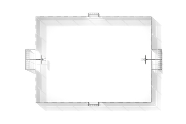 Multi-sport court - Sport Arena 3, 20.76 x 14.20 m grey