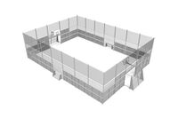 Multi-sport court - Sport Arena 3, 20.76 x 14.20 m grey