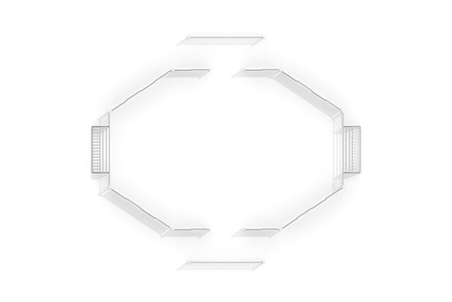 Multi-sport court - Sport Arena 4, 8.97 x 7.54 m grey