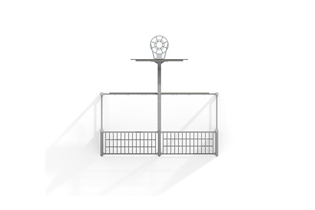 Multi goal - Sport Arena goal football and basketball grey