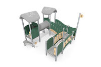 Play tower - Mini quadruple tower crawl tube