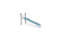 Fitness - Street Workout Inox incline bench blue