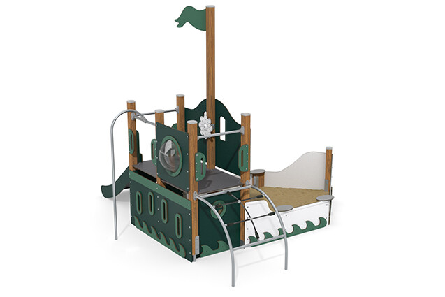 Play ship - ECO ship with sandbox green