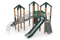 Play tower - ECO triple tower slide green