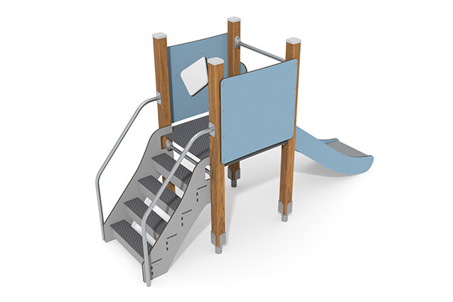 Play tower - ECO single tower slide blue