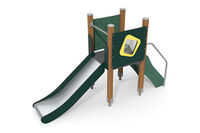 Play tower - ECO single tower slide green