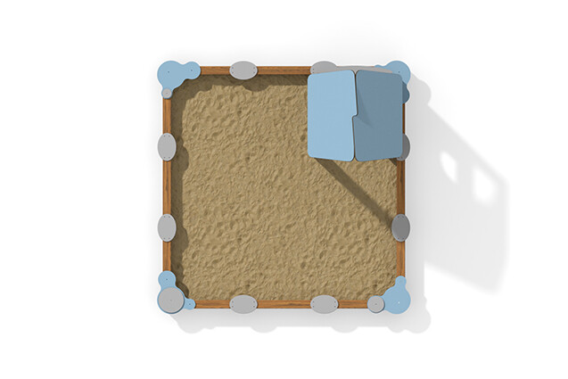 Sandbox - ECO sandbox and playhouse blue