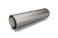 Obstacle course - crawl tube 3 m stainless steel