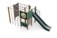 Play tower - ECO single tower climbing structure green