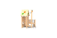Play Tower - with hatch, net, balance elements and hoist
