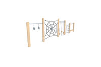 Obstacle course - climbing trail in robinia