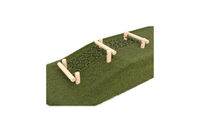 Obstacle course - climbing net on slope