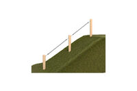 Obstacle course - climbing rope for slope