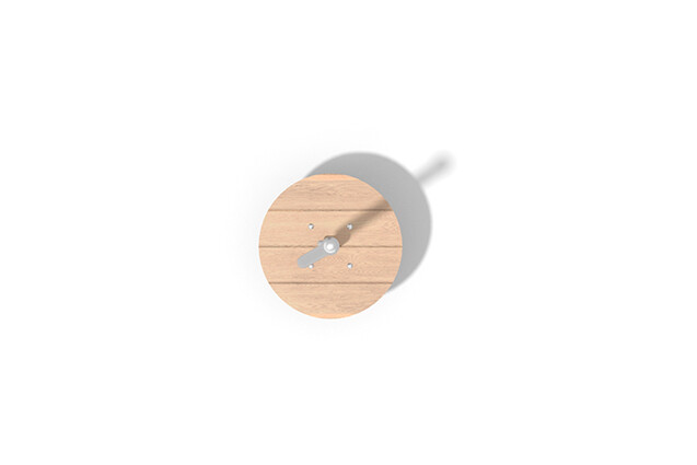 Carousel - pirouette robinia and stainless steel