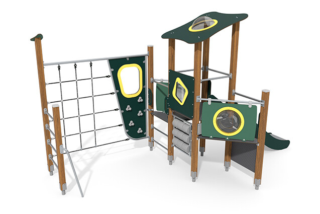 Play tower - ECO single tower climbing course green