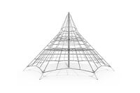 Climbing net - Acrobat pyramid 4 grey/black