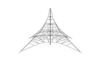 Climbing net - Acrobat pyramid 7 grey/black