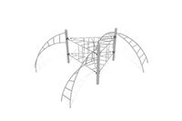 Climbing net - Acrobat triangle grey/black