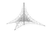 Climbing net - Acrobat pyramid 9 grey/black