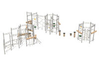 Climbing structure - climbing course 1 stainless steel robinia