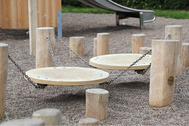 Foto af Obstacle course - balance bridge with platforms