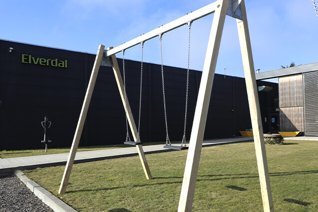 Foto af Swing - A-frame robinia and steel h 2.4m