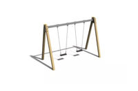 Swing - A-frame robinia and steel h 2.4m