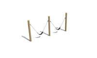 Swing - saddle robinia 2 seats h 1.6m
