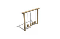 Obstacle course - vines w balance blocks h 2.1m and w 2.8m