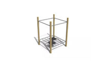 Obstacle course - hang-out mats in net robinia h 0.4m and w 2m